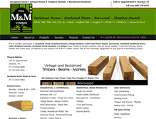 Tablet Screenshot of mandmlumber.com